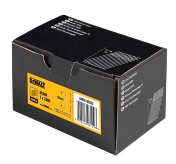 Dewalt Brads / nagels RVS-A2 1.6x50 doos a 2500 stuks beschikbaar voor biedingen
