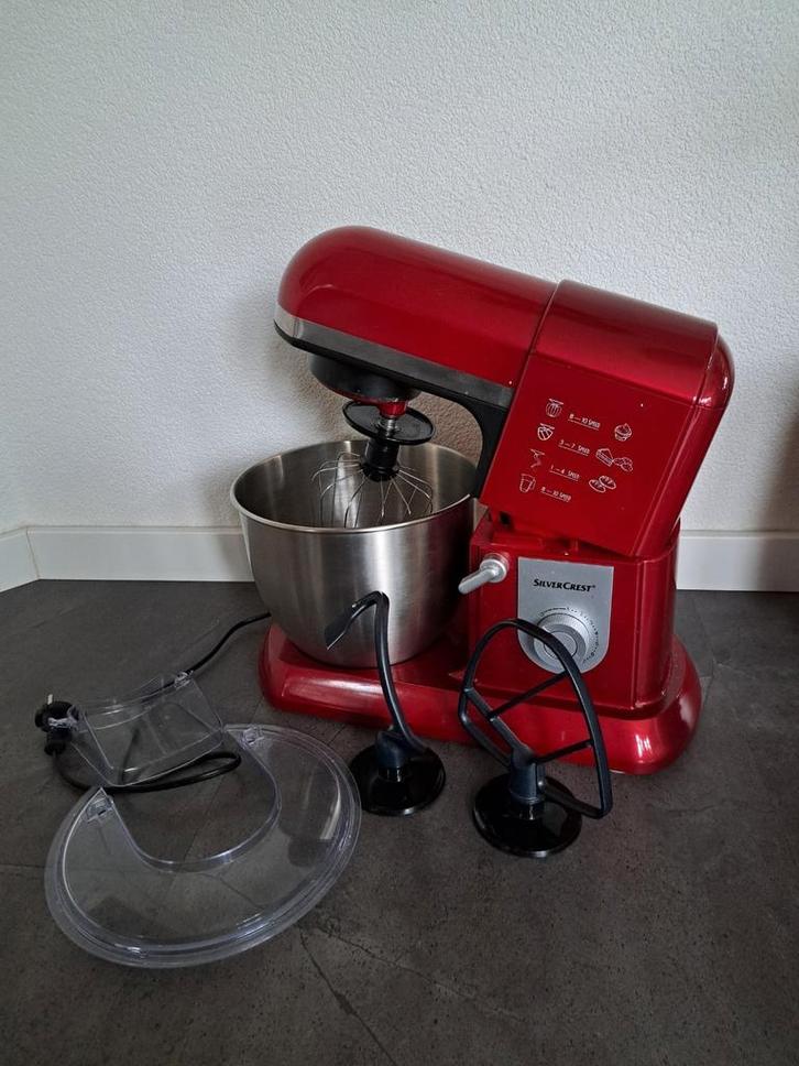Keukenmachine Silvercrest zo goed als nieuw+extra accesoires, Witgoed en Apparatuur, Keukenmixers, Zo goed als nieuw, 3 snelheden of meer