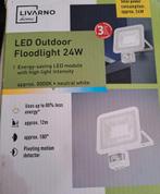 LIVARNO home LED Buiten Floodlight 24W met Sensor, Ophalen, Kunststof, Minder dan 50 watt, Wandlamp