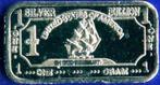 1 Gram puur .999 fijn Zilver baartje,USA ironsides ship bar!, Verzenden, Zilver