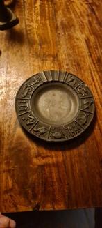 Vintage Tinnen Asbak met Dierenriem Tekens, Ophalen of Verzenden