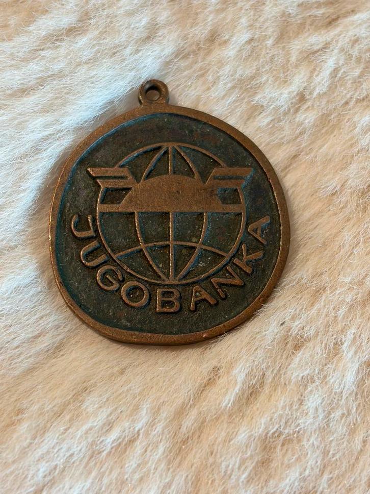 Zeldzame Joegoslavische Jugobanka penning ca. ‘70–‘80, Postzegels en Munten, Penningen en Medailles, Overige materialen, Buitenland