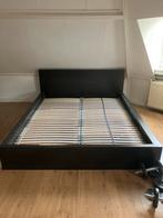 Gratis! Ikea MALM Tweepersoons bedframe zwart hout 160x200, Huis en Inrichting, Slaapkamer | Bedden, Ophalen, Gebruikt, Zwart