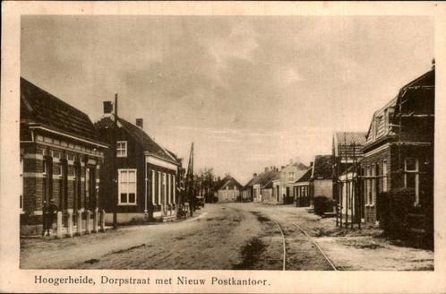 Hoogerheide - Dorpstraat Nieuw Postkantoor, Verzamelen, Ansichtkaarten | Nederland, Gelopen, Noord-Brabant, Voor 1920, Ophalen of Verzenden