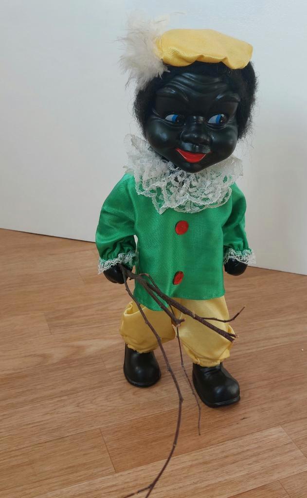 Vintage Etalage Zwarte Piet ( 40 cm), Diversen, Sinterklaas, Gebruikt, Ophalen of Verzenden