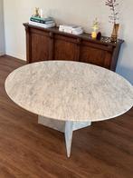 Massief Marmeren Eettafel - 140cm, Overige materialen, 100 tot 150 cm, 50 tot 75 cm, Rond