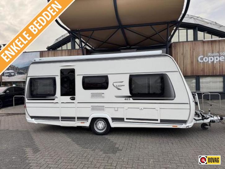 Fendt Saphir 465 TG 2019 MOVER + LUIFEL!!!, Caravans en Kamperen, Caravans, Bedrijf, tot en met 4, 1250 - 1500 kg, Treinzit, Fendt