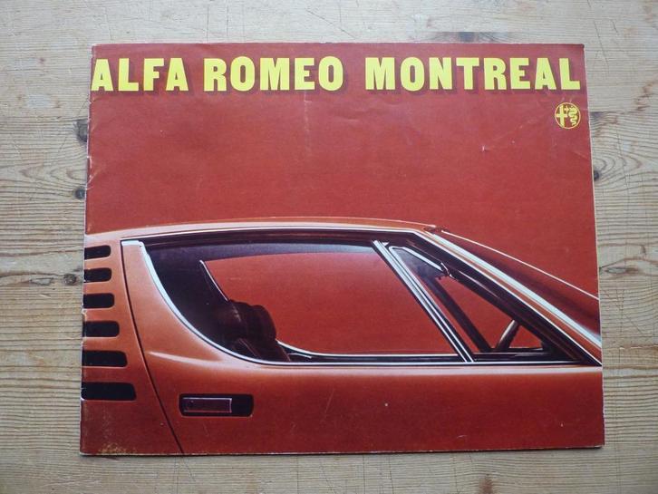Alfa Romeo Montreal brochure  NL  , Boeken, Auto's | Folders en Tijdschriften, Gelezen, Alfa Romeo, Ophalen of Verzenden