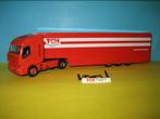 TCH  IVECO  met  safety-oplegger  Herpa, Ophalen of Verzenden, Zo goed als nieuw, Bus of Vrachtwagen, Herpa