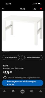 IKEA Påhl bureau - Uitstekende staat!, Huis en Inrichting, Bureaus, Ophalen, Zo goed als nieuw, Bureau
