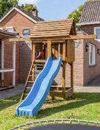 Speelhuisje met glijbaan, Kinderen en Baby's, Speelgoed | Buiten | Speeltoestellen, Ophalen, Gebruikt, Glijbaan
