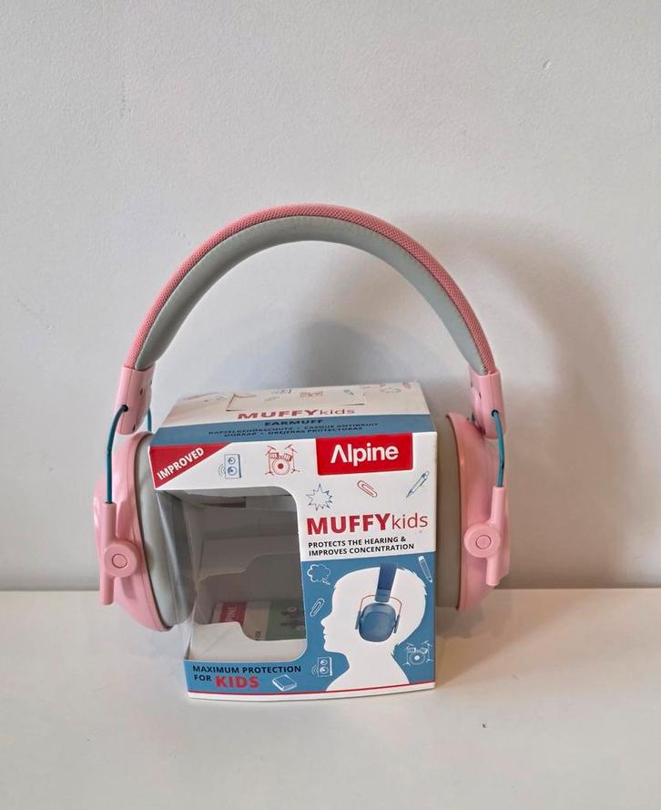 Alpine Muffy Kids Roze - Gehoorbescherming, Kinderen en Baby's, Overige Kinderen en Baby's, Zo goed als nieuw, Ophalen of Verzenden