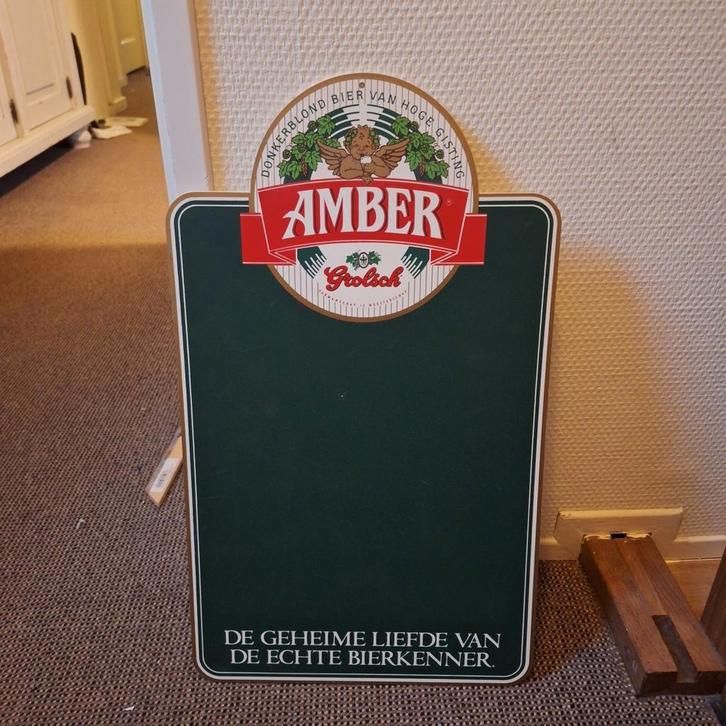Grolsch bord, Verzamelen, Biermerken, Gebruikt, Reclamebord, Plaat of Schild, Grolsch, Ophalen of Verzenden