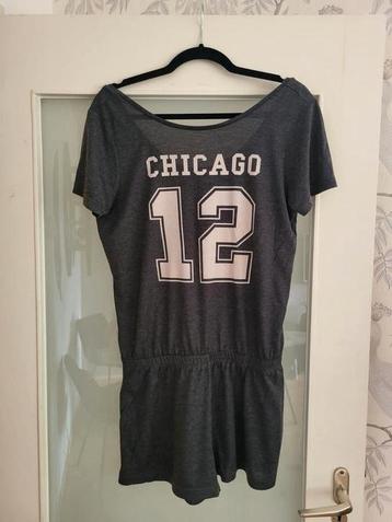 korte grijze jumpsuit chicago mt m only beschikbaar voor biedingen