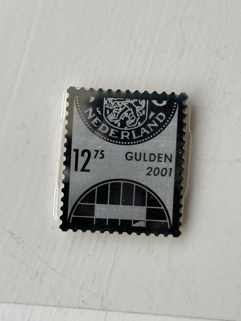 Zilveren Postzegel Nederland 2001 - 12.75 Gulden, Ophalen of Verzenden, Na 1940, Postfris