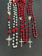 Prachtige rozenkransen – handgemaakt, metaal en kralen, Antiek en Kunst, Ophalen of Verzenden