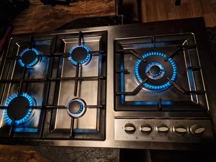 Etna Gaskookplaat op Propaan Butaan Gasfles, Witgoed en Apparatuur, Fornuizen, Zo goed als nieuw, Inbouw, Gas, 5 kookzones of meer