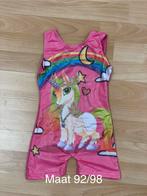 Nieuw roze Eenhoorn turnpakje - maat 92/98, Nieuw, Ophalen of Verzenden, Roze, Kleiner dan kindermaat 122