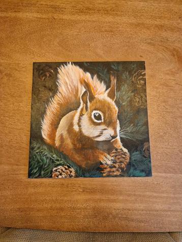 Eekhoorn Schilderij beschikbaar voor biedingen