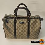 Gucci 193603 Joy GG Canvas Boston Bag Beige, Gebruikt