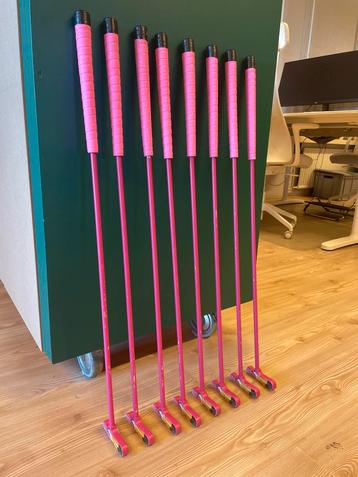 8 Midgetgolf Sticks Flamingo Alice in Wonderland beschikbaar voor biedingen