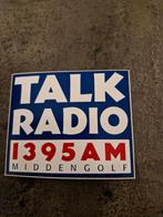 3400 Talk Radio 1395 AM Midden Golf Sticker, Ophalen of Verzenden