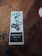 Advertentie Nooitgedagt IJlst speelgoed 1954, Ophalen of Verzenden, Zo goed als nieuw, Overige typen