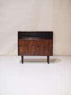 Boekenkastje met schuifdeuren palissander Deens vintage, Huis en Inrichting, Kasten | Boekenkasten, Ophalen, Met deur(en), -, -