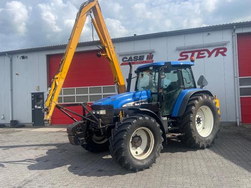 New Holland TM140 met Herder MB105, Zakelijke goederen, Agrarisch | Onderdelen | Banden, Velgen en Assen, Ophalen