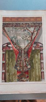 Zeer zeldzaam binnenhuisarchitectuur La Tenture Artistique, Ophalen of Verzenden