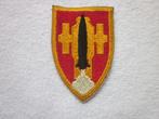 Embleem commando US legerartillerie en raketschool., Verzamelen, Ophalen of Verzenden, Landmacht, Amerika, Embleem of Badge