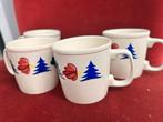 Set van (4)roeland kerst mokjes, Huis en Inrichting, Keuken | Servies, Div, Ophalen of Verzenden, Zo goed als nieuw, Div