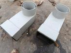 2x Dakuitloop, stadsuitloop voor Dakgoot PVC, Doe-het-zelf en Verbouw, Buizen en Afvoer, Ophalen, Afvoer, Gebruikt, Pvc