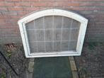 Half rond raamkozijn met glas in lood, Doe-het-zelf en Verbouw, Glas en Ramen, Ophalen, Gevelraam of Ruit, Gebruikt, Glas in lood