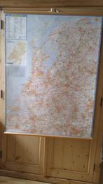 Vintage kaart van Nederland, Boeken, Atlassen en Landkaarten, Gelezen, Diverse auteurs, Ophalen of Verzenden, Landkaart