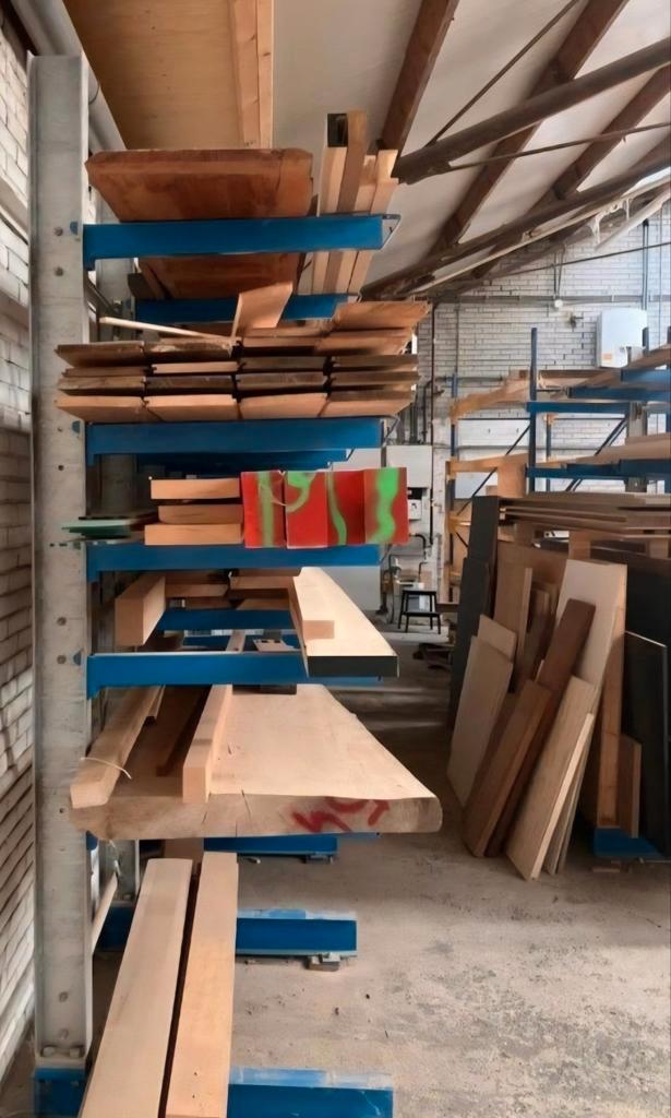 Set 2 Ohra enkelzijdige draagarmstelling A-merk arm stelling, Huis en Inrichting, Kasten | Stellingkasten, Gebruikt, Ophalen