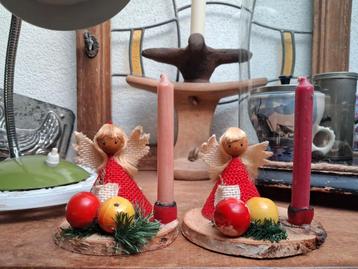 oma's nostalgische / vintage kerstversiering met engeltje beschikbaar voor biedingen