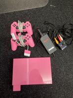 Roze PlayStation 2 met 2 controllers, Spelcomputers en Games, Spelcomputers | Sony PlayStation 2, Ophalen of Verzenden, Gebruikt