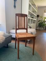 Brocante eikenhouten stoel met webbing zitting, Ophalen