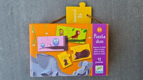 Nieuw: Djeco puzzel duo - mama en baby. (24+ mnd), Kinderen en Baby's, Speelgoed | Kinderpuzzels, Nieuw, 2 tot 4 jaar, 10 tot 50 stukjes