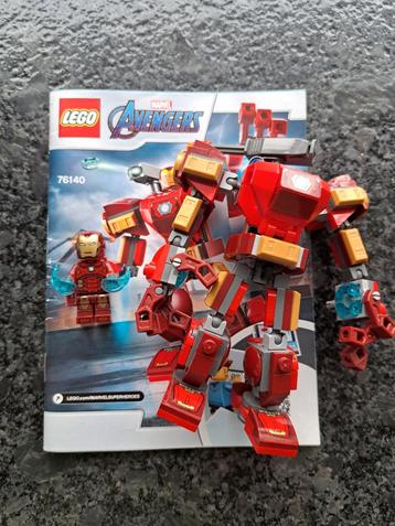 Lego 76140 Iron Man Mech - Compleet met boekje! beschikbaar voor biedingen
