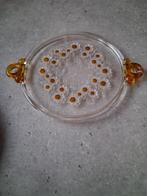 Art Deco Taartplateau Walter Greta - Amberkleurig, Ophalen of Verzenden