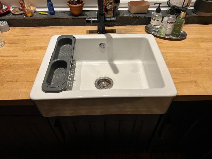 Spoelbak keuken, Doe-het-zelf en Verbouw, Sanitair, Zo goed als nieuw, Kraan, Steen, Ophalen