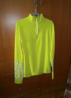 Fijn sportshirt mt M lange mouwen (Crivit) fluor geel als nw, Maat 48/50 (M), Geel, Ophalen of Verzenden, Zo goed als nieuw