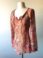 Vintage style 60s blouse orange paisley - S - new, Yessica, Ophalen of Verzenden, Zo goed als nieuw, Maat 36 (S)