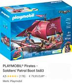 Supergave piraten playmobiel boot met poppetjes., Kinderen en Baby's, Speelgoed | Playmobil, Complete set, Ophalen of Verzenden