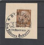 Historie Duitse Rijk, postzegel met stempel Hakenkruis, Verzenden, Overige soorten, Duitsland, Overige typen