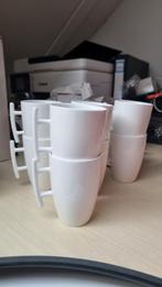 Yong squito koffie/thee mokken met schoteltjes groot NIEUW!, Ophalen, Nieuw, Overige stijlen, Kop(pen) en/of Schotel(s)