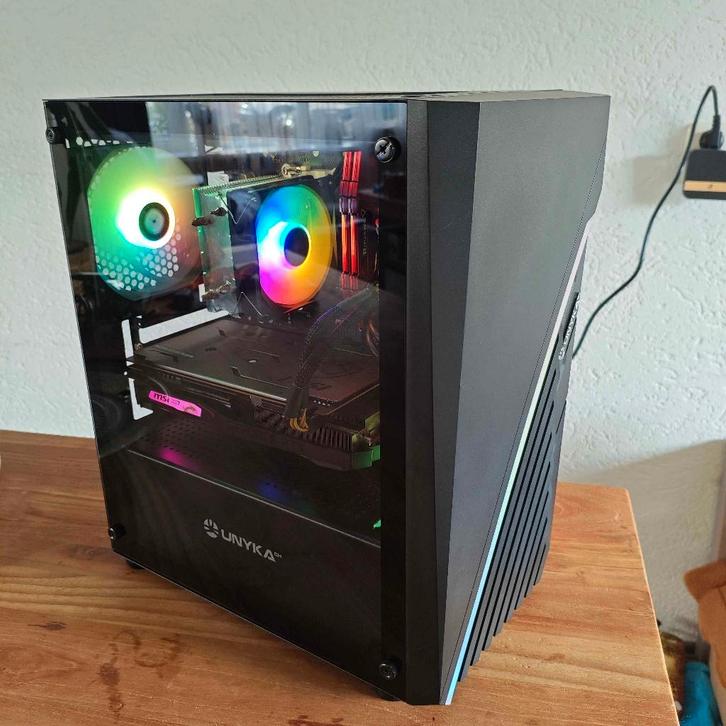 Game PC | Ryzen 5 5500 | RTX 2060 SUPER | 16GB RAM, Computers en Software, Desktop Pc's, Zo goed als nieuw, 3 tot 4 Ghz, SSD, 16 GB