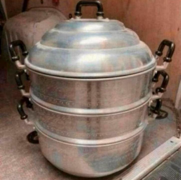 Pan Chinese Seng Thai Factory stoofpan stoom pan retro, Huis en Inrichting, Keuken | Potten en Pannen, Ophalen of Verzenden
